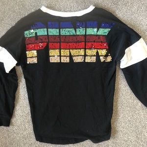 ❌Sold on Ⓜ️ercari ❌  PINK Rainbow Bling Shirt 💎